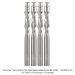 Ultra-Shear Solid Carbide Spiral FlushTrim Router Bit, 1/4" Shank, 1/4" Diameter, 1" Cutting Length, Up-Cut, 2-Flute, 3" Overall Length, 4-Pack