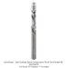 Ultra-Shear Solid Carbide 2+2-Flute Spiral Compression Flush Trim Router Bit, 1/4" Shank, 1/4" Diameter, 1" Cutting Length