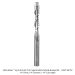 Ultra-Shear Solid Carbide 2-Flute Flush Trim Up-Cut Spiral Router Bit, 1/4" Shank, 1/4" Cutting Diameter, 1.25" Cutting Length, 3-1/2" Overall Length