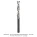 Ultra-Shear Solid Carbide 2-Flute Upcut Spiral Router Bit,  1/4" Shank, 1/4" Diameter, 1-1/4" Cutting Length, 3" Overall Length