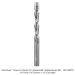 Ultra-Shear Solid Carbide 2-Flute Flush Trim Down-Cut Spiral Router Bit, 1/4" Shank, 1/4" Cutting Diameter, 1.50" Cutting Length, 3-1/2" Overall Length