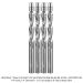 US Spiral Upcut Flush Trim 1/4"SH, 1/8" Step, 1-1/2" LOC, 3.5"OAL with Integral Stem, 4-Pack