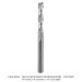 Ultra-Shear Solid Carbide 2-Flute Upcut Spiral Router Bit, 1/4" Shank, 1/4" Diameter, 1-1/2" Cutting Length, 3-1/2" Overall Length