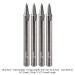 Ultra-Shear 2-Flute Solid Carbide 15 Degree Engraving Bit, 3/32 x 45 Deg Tip, 1/4" Shank, 2-1/2" Overall Length, 4-Pack