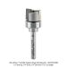 CARBIDE TIPPED HINGE MORTISING BIT, 2-FL, 1/4" SH, 3/4" D, 1/2" CL, 2-3/8" OAL, W/BEARING OPEN BOX