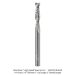 HIGH SPEED STEEL UP CUT SPIRAL , 2-FL, 1/4" SH, 1/4" DIA, 1" CL, 3" OAL
