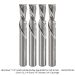 SOLID CARBIDE STUBBY DOWN CUT 2 FL, 1/4" SH, 1/4" DIA, 3/4" CL, 2" OAL, 4-PACK
