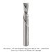SOLID CARBIDE STUBBY DOWN CUT 2 FL, 1/4" SH, 1/4" DIA, 3/4" CL, 2" OAL.