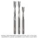 SOLID CARBIDE RAISED LAND MORTISE AND TENON BIT, 1/4" SH, 1/4" D, 3-PC SET
