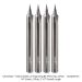 Ultra-Shear 2-Flute Solid Carbide 22 Degree Engraving Bit, Pencil Tip, 1/4" Shank, 2-1/2" Overall Length, 4-Pack