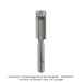 Carbide Tipped Flush Trim Bit, 2-Flute, 1/4"SH, 3/8"D, 3/4"CL