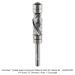 Carbide Head Pattern Flush Trim Compression, 2-Flute, 1/4" Shank, 1/2" Diamter, 1" Cut Length