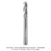 Ultra-Shear Solid Carbide Ball Nose, 1/4" Shank, 1/4" Diameter, 3-Flute, 3/4" Cut Length, 2-1/2" Overall Length