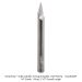Ultra-Shear 1-Flute Solid Carbide 30 Degree Engraving Bit, 1/32" Flat Tip, 1/4" Shank, 2-1/2" Overall Length