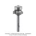 Ultra-Shear 3-Flute Carbide Tipped Roundover Bit, 3/32 Radius,1/4" Shank, 5/8 bearing