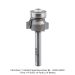 Ultra-Shear 3-Flute Carbide Tipped Roundover Bit, 1/8 Radius,1/4" Shank, 5/8 bearing