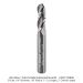 SOLID CARBIDE STUBBY BALL NOSE, 3-FL, 1/4" DIA, 1/8" RADIUS, 1" CL, 2" OAL