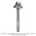 Juice Groove Bit, 1/4" Shank, 3-Flute, Carbide Tipped, 3/8" Nose Diameter