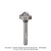 Ultra-Shear Juice Groove Bit, 1/4" Shank,  Carbide Tipped, 2-Flute, 3/8" Nose Diameter