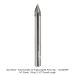 Ultra-Shear 3-Flute Solid Carbide 40 Degree Engraving Bit, Pencil Tip, 1/4" Shank, 2-1/2" Overall Length
