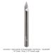 Ultra-Shear 1-Flute Solid Carbide 45 Degree Engraving Bit, 1/32" Flat Tip, 1/4" Shank, 2-1/2" Overall Length