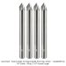Ultra-Shear 3-Flute Solid Carbide 60 Degree Engraving Bit, Pencil Tip, 1/4" Shank, 2-1/2" Overall Length, 4-Pack