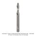 Ultra-Shear 2-Flute Solid Carbide Spiral Router Bit, Down Cut,  1/4" Shank, 7/32" Dia., 3/4" length of cut, 2-1/2" Overall Length
