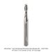 Ultra-Shear 2-Flute Solid Carbide Spiral Router Bit, Up Cut,  1/4" Shank, 7/32" Dia., 3/4" length of cut, 2-1/2" Overall Length