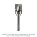 Ultra-Shear 3-Flute Carbide Head, Clearing Pattern Router Bit, Upcut, 1/4" Shank, 3/4" Dia., 5/8" length of cut, 2-3/8" Overall Length
