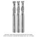 Ultra-Shear 2-Flute Solid Carbide Cove Nose Spiral Bit 1/4" shank, 3-pc set.