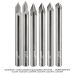Ultra-Shear Solid Carbide Engraving Bit Set, 1/4" Shank, 6-Pc Set.