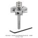 Ultra-Shear Carbide Insert 3-Flute Rabbeting Bit, 1/4" Shank