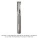 Ultra-Shear 3-Flute Solid Carbide Spiral Router Bit with Chip Breaker, Up-Cut, 3/8" Shank, 3/8" Dia., 1" length of cut, 3" Overall Length
