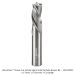 Ultra-Shear Solid Carbide Down-Cut Spiral Router Bit 3-Flute, 1/2" Cutting Diameter, 1" Cutting Length, 1/2" Shank