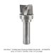 Ultra-Shear 3-Flute Carbide Head, Clearing Pattern Router Bit, Upcut, 1/2" Shank, 1" Dia., 5/8" length of cut, 2-7/8" Overall Length