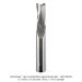 Ultra-Shear Solid Carbide 3-Flute Up-Cut Slow Spiral Router Bit, 1/2" Shank, 1/2" Diameter, 1-1/4" Cutting Length, 3-1/2" Overall Length