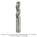 Ultra-Shear Solid Carbide Down-Cut Spiral Router Bit 3-Flute, 1/2" Cutting Diameter, 1-1/2" Cutting Length, 1/2" Shank