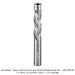 Ultra-Shear Solid Carbide 3-Flute Spiral Flush Trim Down Cut Router Bit, 1/2" Shank, 1/2" Diameter, 1-1/2" Cutting Length, 4" Overall Length