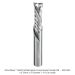 Ultra-Shear Solid Carbide 2-Flute Spiral Compression Router Bit, 1/2" Shank, 1/2" Diameter, 1-1/2" Cutting Length, 3-1/2” Overall Length