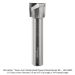 Ultra-Shear 2-Flute Carbide Head Router Bit, Down Cut, 1/2" Shank, 18mm Dia., 9/16" length of cut, 2-7/8" Overall Length