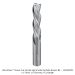Ultra-Shear Solid Carbide Down-Cut Spiral Router Bit 3-Flute, 1/2" Cutting Diameter, 2" Cutting Length, 1/2" Shank