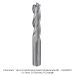 SOLID CARBIDE UP CUT 3-FL, 1/2" SH, 1/2" D, 2" CL, 4" OAL OPEN BOX