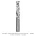 Ultra-Shear Solid Carbide 2-Flute Spiral Compression Router Bit, 1/2" Shank, 1/2" Diameter, 2" Cutting Length, 4” Overall Length