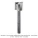 Ultra Shear EXTEND LENGTH UPCUT, 1/2" Shank, 1" D, 2-FL, SLOW SPIRAL, 1" CL, 3-7/8" OAL