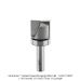 Carbide Tipped Plunging Pattern Bit, 2-Flute, 1-1/8"D, 1"CL, 1/2"SH, 3"OAL