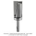 Carbide Tipped Plunging Pattern Bit, 2-Flute, 1-1/8"D, 2"CL, 1/2"SH, 4"OAL