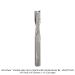 SOLID CARBIDE UP CUT VARIABLE HELIX 2-FL, 3/8" DIA, 1-1/2" CUT LENGTH, 3/8" SHANK, 3-1/2" OAL OPEN BOX