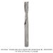 (Variable Helix) Solid Carbide Up Cut Spiral Router Bit 3/8" SH, 3/8" DIA, 2" CL, 4" OAL