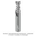 SOLID CARBIDE MORTISING COMPRESSION CNC, 1/2" DIA, 1" CL, 2-1/2" OAL