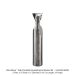 Solid Carbide Spiral Dovetail Bit, 2-Flute, 1/2"SH, 1/2"D, 1/2"CL, 14 Deg.